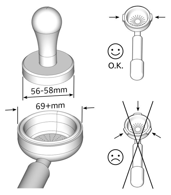 Espazzola 58mm - Groepskop reiniger
