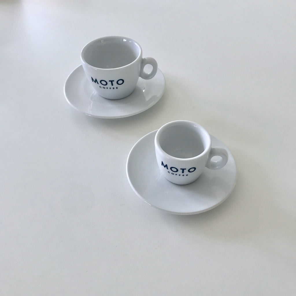 Moto cappuccino cup and saucer (6X)