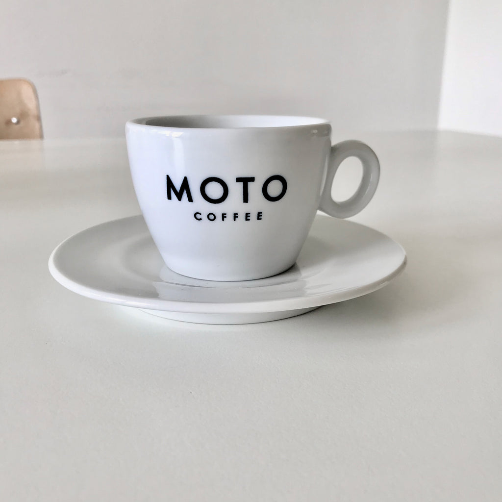 Moto cappuccino cup and saucer (6X)
