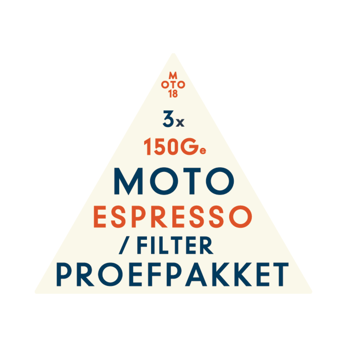 Moto Espresso / Filter Proefpakket — 3x 150g
