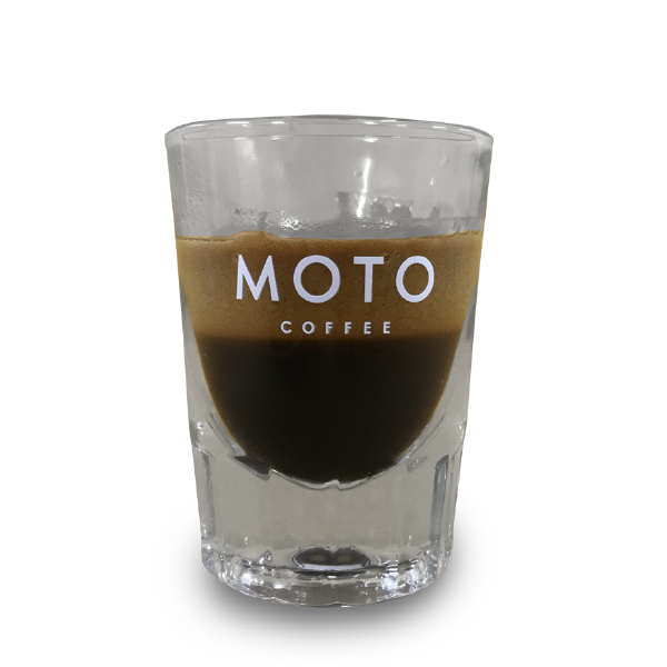 Moto espresso shot glass